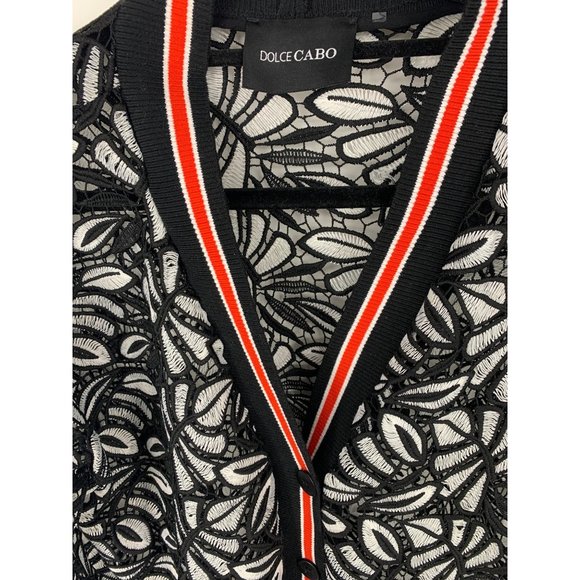 Dolce Cabo Black and White Cardigan Size L - Picture 7 of 12